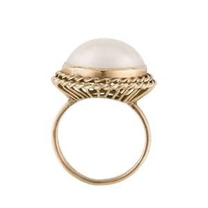 14k Mabe Pearl Cocktail Ring